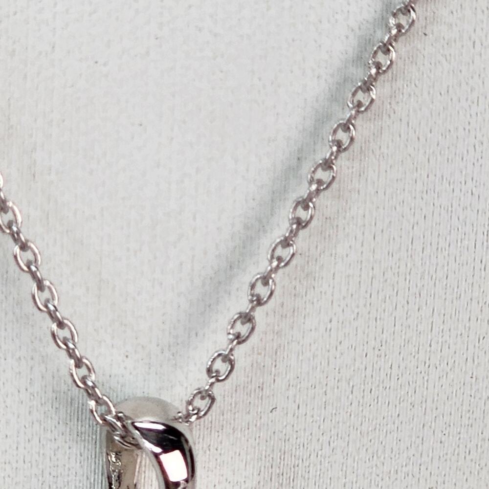 Black Sapphire Necklace 925 Sterling Silver Drop Pendant 18-inch Chain Cocktail - Picture 8 of 8
